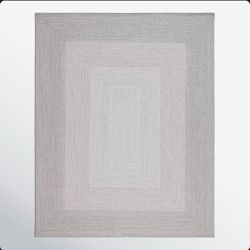 5x8 Trogdon Handmade Handwoven Area Rug in Dark Gray/Light Gray By
