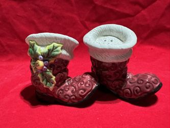 Santa’s Boots Salt And Pepper Shakers Hallmark collectible