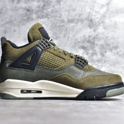 Air Jordan AJ4 Retro Olive Canvas