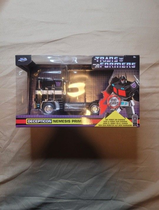 Transformers Jada Decepticon NEMSIS PRIME Black Diecast