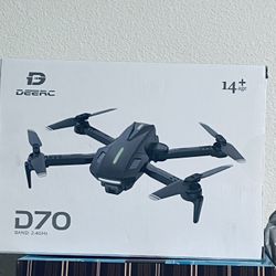 Brand new and sealed DEERC D70 Drone with Camera for Adults and Kids, 720P WIFI FPV RC Quadcopter with Real-Time Transmission, Altitude Hold, All Func