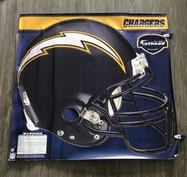 Giant LA CHARGERS Helmet Fathead Adhesive Wall Decal