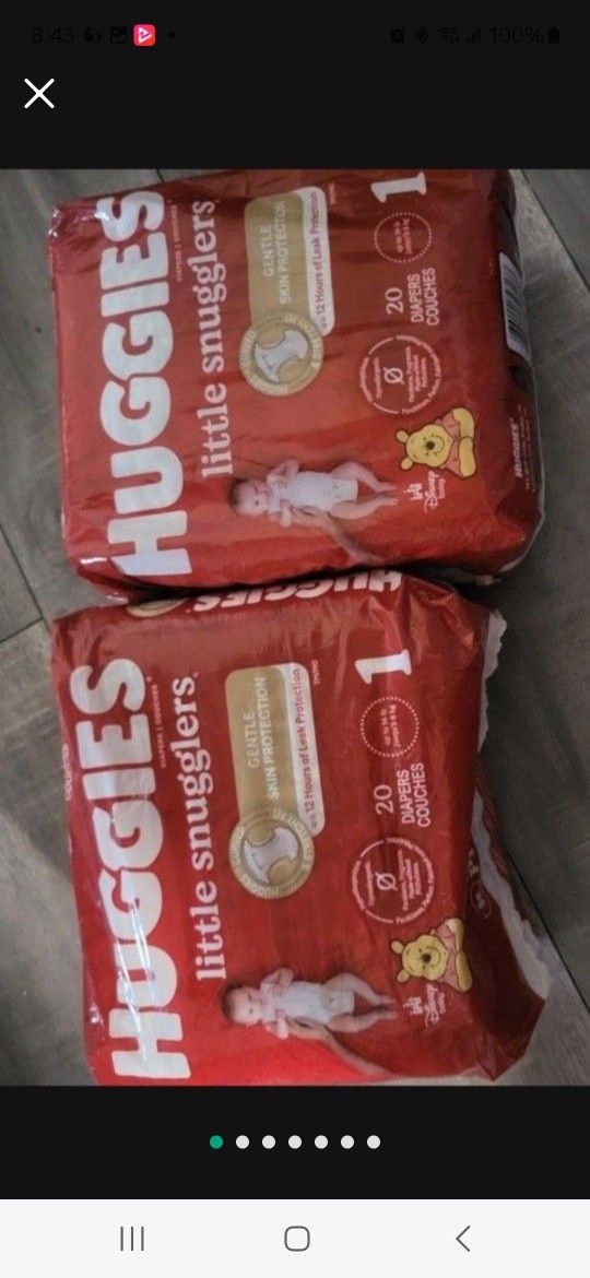 6 Packs Of Pampers
