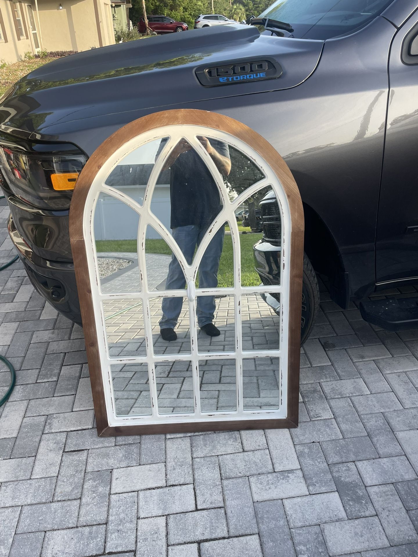 Rustic farmhouse mirror, From Kirklands