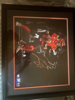 Signed Joe Burrow 16/20 Framed