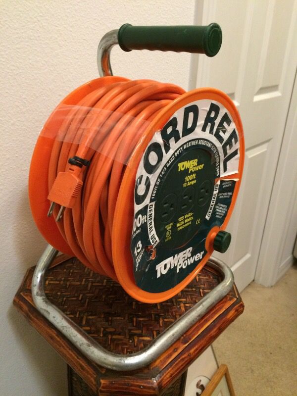 Tower Power Cord Reel with 100' Cord & 3 Outlets for Sale in Apopka, FL -  OfferUp