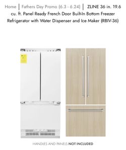 Zline - 36” Built In Panel Ready Refrigerator