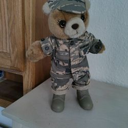  FEMALE,ARMY- TEDDY BEAR IN UNIFORM-  PICK ⛏️ UP ONLY