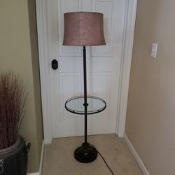 Floor Lamp End Table Combo