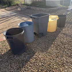 Plastic Buckets For Recycling Or Trash Use 