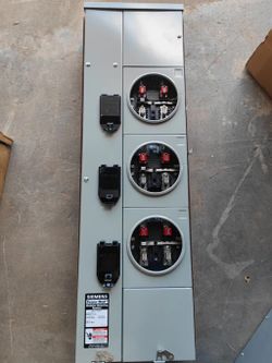 Siemens WMM31125J 120/240 VAC 125 Amp 1-Phase 65 kA 3-Wire 5-Jaw 3-Position Ring Meter Stack