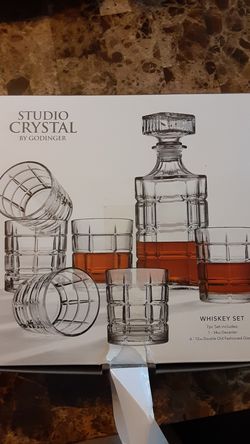 Studio Crystal by Godinger Whiskey set