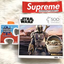 Star Wars:(The Mandalorian)"This is the way, Baby Yoda" 500 Piece + PUZZLE GUARD