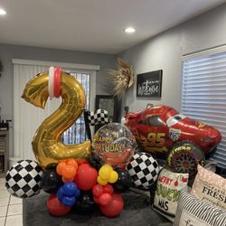 Cars Balloon Bouquet