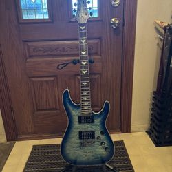 2015 Schecter Extreme Omen  “ Ocean Blue Burst “