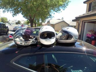 Helmets different brands and sizes