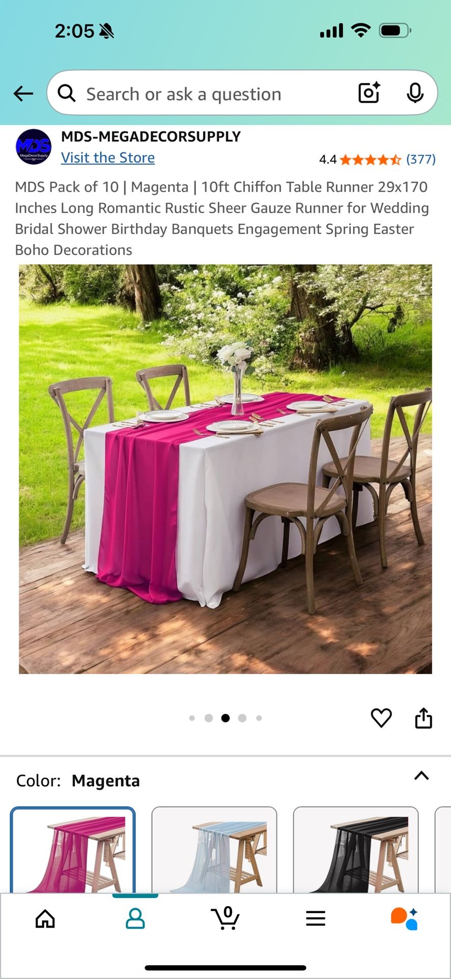 Magenta Table Runners