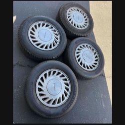 4 - 185/70r14 4x100 4x3.94 Stock Acura Integra Civic Fit Xa Xb Ia Echo Miata Wheels Rims Good 80% Treads Tires !!