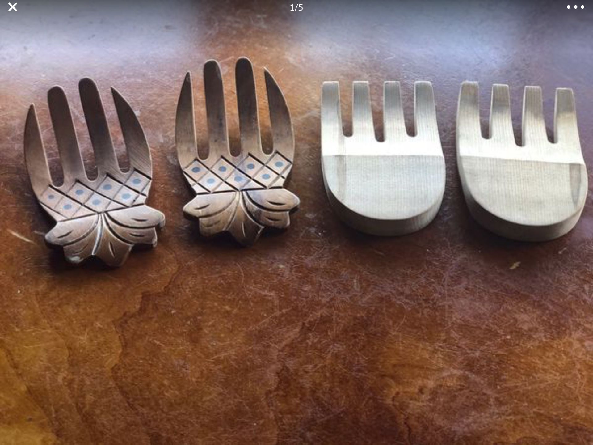 A Wood Salad Hands 2 sets for $4. Original price $16.and a wooden salad bowl all for$4