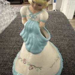 1940's "Nancy" 9 1/4"  Figurine Flower Holder Walter Wilson California Pottery