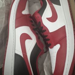Air Jordan 1 Low Red, White, & Black
