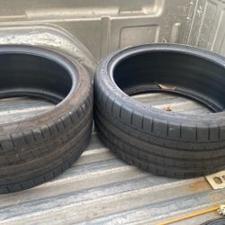 245/35/20s two tires in great condition. They have about 70%.