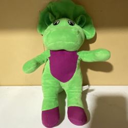 Vintage 1990's Lyon's Group BARNEY 12” BABY BOP Green DINOSAUR Stuffed Plush Toy