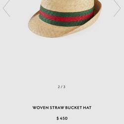 Gucci Straw Hat.