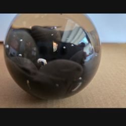Blown Glass Ball Paper Weight Or Decoration 