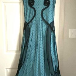 Sonia Fortuna Black Lace Sleeveless Maxi Dress – 2000s Italian Vintage