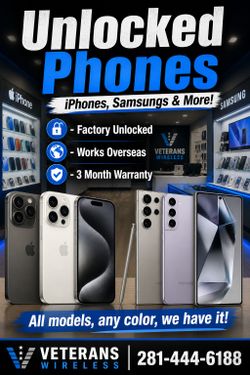 Unlocked Phones - Financing Available