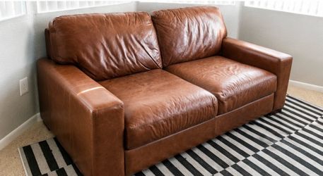 Brown Leather Couch