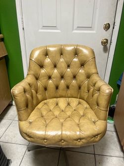 Olive green chairs