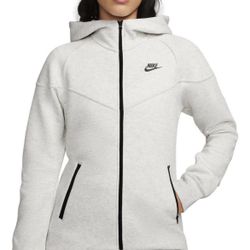 Nike Sportswear Tech Fleece Windrunner  Hoodie Light Grey FB8338-013 Women's XL