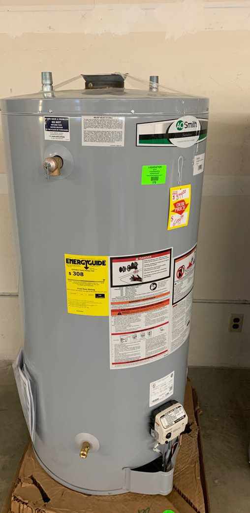 74 gallon AO Smith water heater with warranty LU