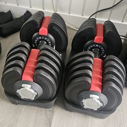 Adjustable Dumbbell 10 - 90lbs Yaheetech