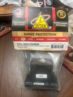 Ditek DTK-2MHLP24BWB 24V Modular Alarm Panel Surge Protector w/ Base