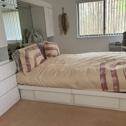 White Formica Bedroom Set