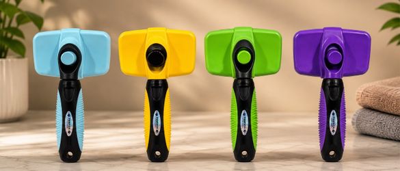 Pawvera Pet Grooming Brush – Self-Cleaning Brush for Dogs & Cats