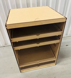 Display Case w/ 4 Drawers and Acrylic Front -Never Used $10 Size in Pics - Arts Crafts Collectibles