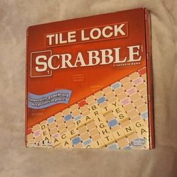 SCRABBLE Tile Lock Crossword Game, Adults And Kids 8+