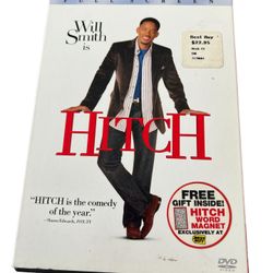Hitch (DVD, 2005, Full Frame)  This DVD features the charming romantic comedy "Hitch," starring Will Smith as a legendary matchmaker who helps hapless