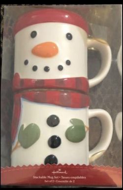 SNOW MAN MUGS by Hallmark