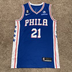Philadelphia 76ers Jersey Extra Large Size 52 #21 Joel Embid NBA