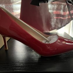Red Pumps Size 7 Genshoues 
