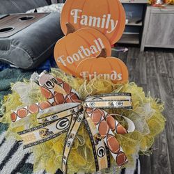Custom Made Packers Football Wall Decoration Wreath