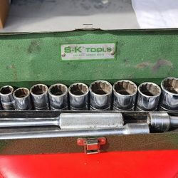 Vintage SK Tools 15 Point 1/2 Drive Socket Set