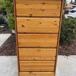 Solid Wood 5 Drawer Dresser Chest of Drawers Furniture USA MADE 