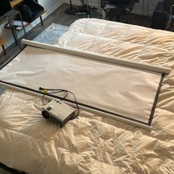 Projector Screen And projector 