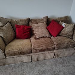 Couch, Love Seat And Ottoman 